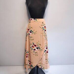 Floral Printed Tied Waist Skirt